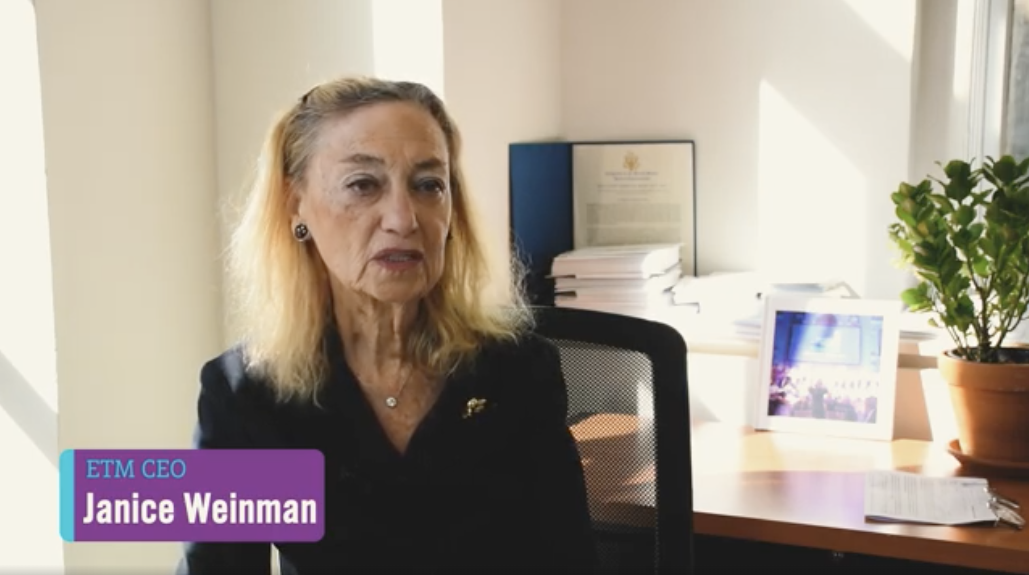 "ETM's Impact" with CEO, Dr. Janice Weinman